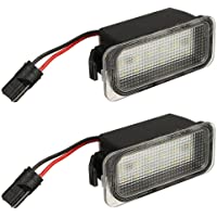 RASHION Par SMD 18 LED Número de Licencia Lámpara de luz de Placa para F-ORD Fiesta Focus C-MAX Mondeo Galaxy S-MAX Kuga…